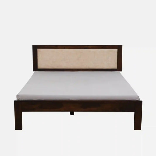 Solid Wood Queen Size Bed Without Storage