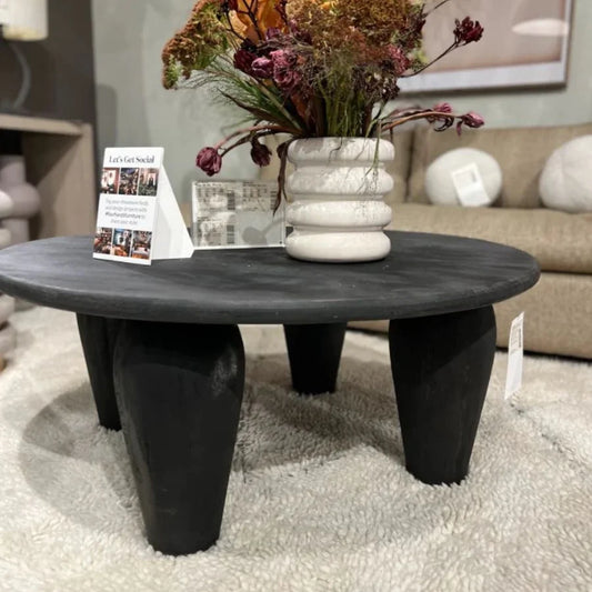 Tatvaacasa Black Hand- Crafted Coffee Table