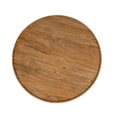 Tatvaacasa Luxury Wooden Round Coffee Table