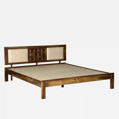 Sheesham Wood King Size Bed Without Storage