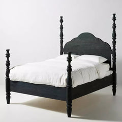 Mango Wood Four-Poster Bed