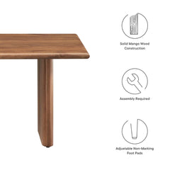 Wood Coffee Table in Walnut Finish