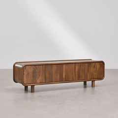 Tatvaacasa Solid Mango Wood TV Cabinet