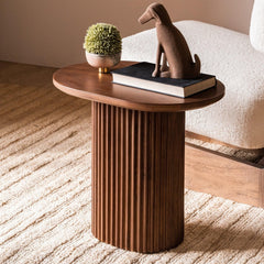 Walnut Wooden Side Table