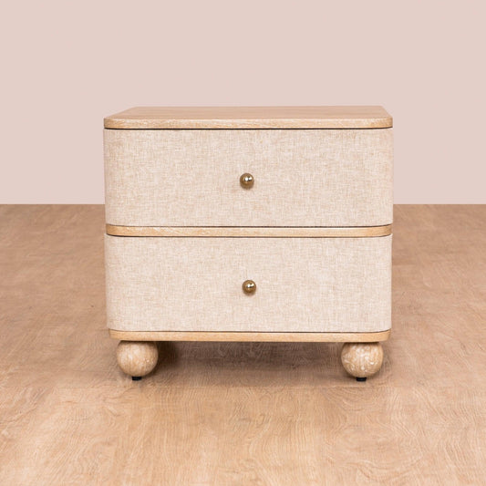 Modern Mango Wooden Natural Bedside Table