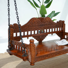 Wooden Natural Swing for Balcony