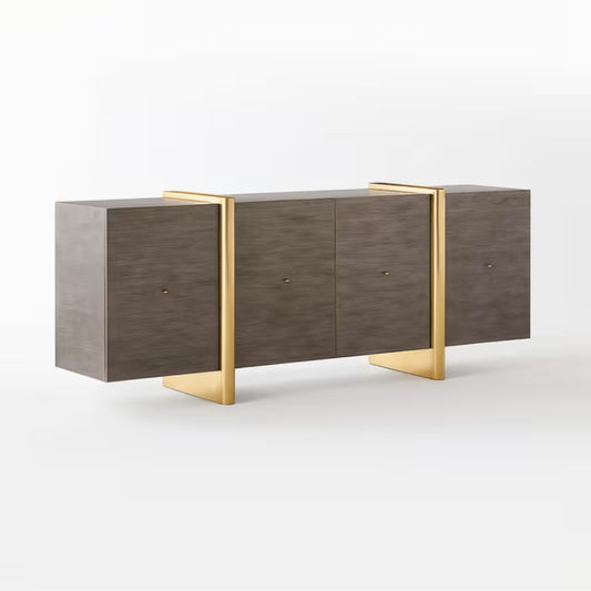 Tatvaacasa Gold Console Table