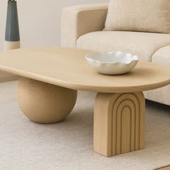 Modern Natural Wooden Coffee Table