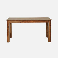Teak Wood 6 Seater Dining Table In Rustic Teak Finish