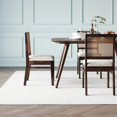 4 Seater Solid Sheesham Wood Dining Table With Chair