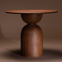 Round Wooden Side Table