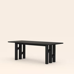 Tatvaacasa White Wash Modern Dining Table