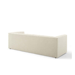 Tatvaacasa Modern Lounge Sofa with Channel Tufting & Soft Upholstery
