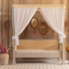 Cane Daybed | Solid Wood Lounge Seating