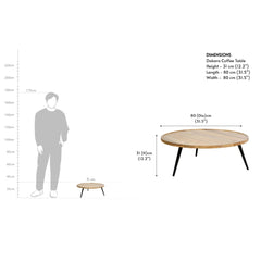 Wooden Round Classic Coffee Table