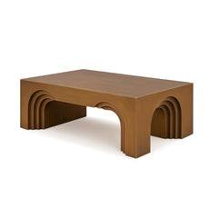 Tatvaacasa Modern Arch Brown Coffee Table