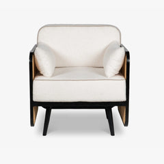 Modern Cane Arm Sofa Chair