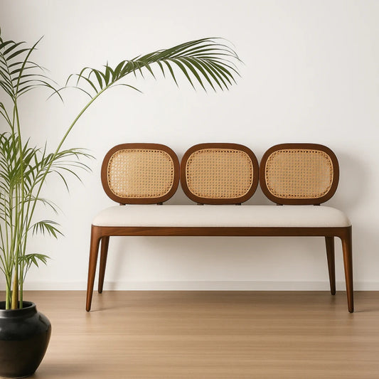 Modern Cane Bench