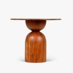 Round Wooden Side Table