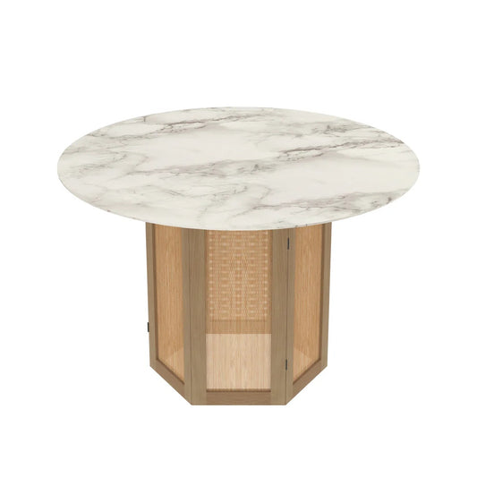 Tatvaacasa Modern Rustic Finished Wooden Handmade Dining Table