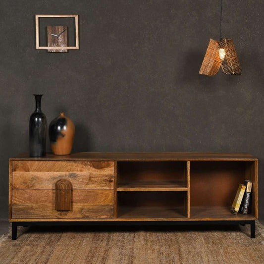 Modern Wooden Media Table