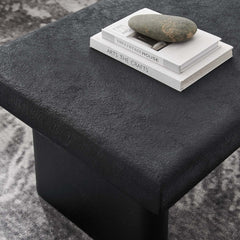 Relic Wooden Textured Coffee Table in White