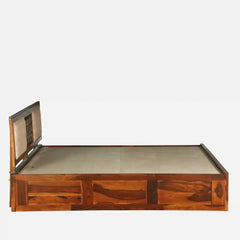 Sheesham Wood King Size Bed With Box Storage