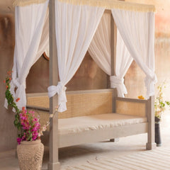 Cane Daybed | Solid Wood Lounge Seating
