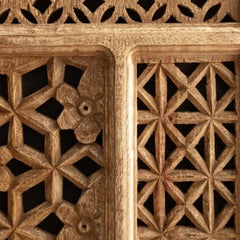 Mango Wood Carved Tv Unit