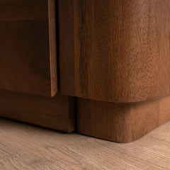 Tatvaacasa Solid Wood Bed with Side Storage Drawers