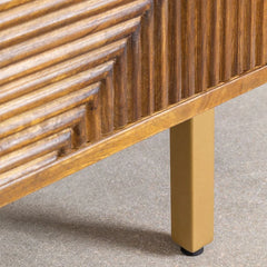 Tatvaacasa Mango Wood TV Unit with Cabinet