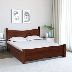 Solid Sheesham Wood Storage Beds