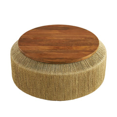 Tatvaacasa Wood Coffee Table in Walnut Natural