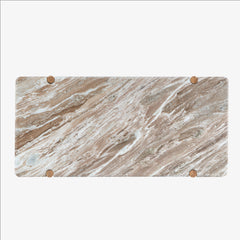Tatvaacasa Noto Marble-Top Wooden Coffee Table