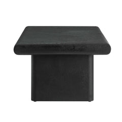 Relic Wooden Textured Coffee Table in White