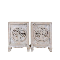 Hand Carved Night Stands Tree Of Life