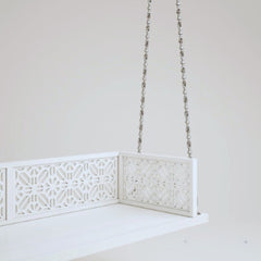 Solid Wooden White Swing