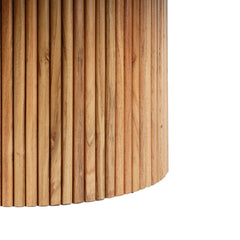 Tatvaacasa Luxury Wooden Round Coffee Table