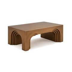 Tatvaacasa Modern Arch Brown Coffee Table