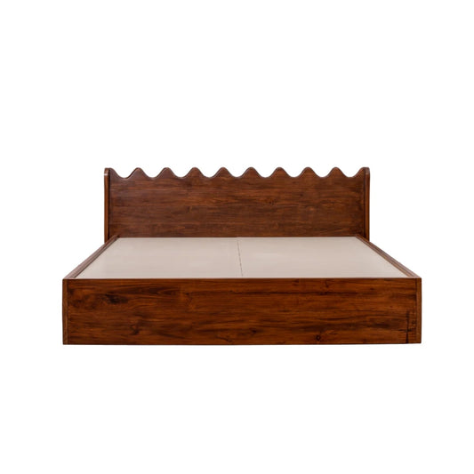 Wood Hydraulic Storage Bed