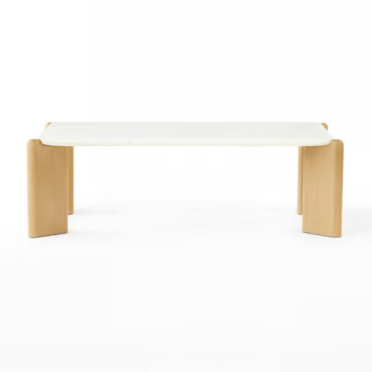 Tatvaacasa Marble Top Coffee Table