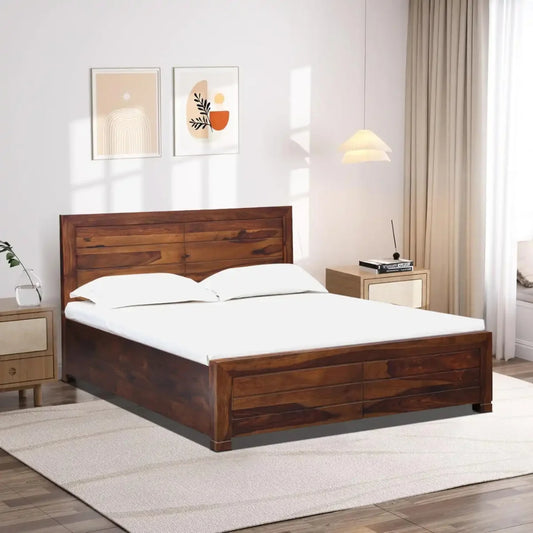 Indian Sheesham Wood Storage Beds