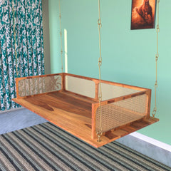 Handmade Acacia Wooden Swing