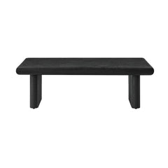 Relic Wooden Textured Coffee Table in White