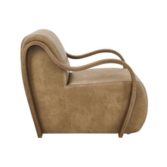 Tatvaacasa Modern Leather Accent Armchair