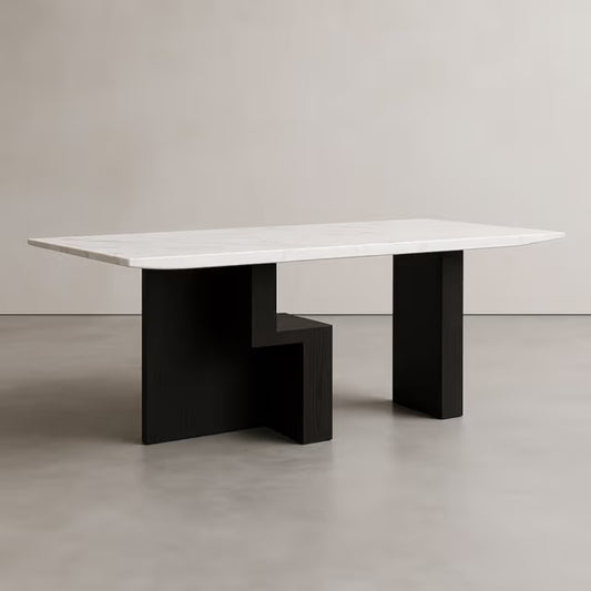 Marble Dining Table White Top