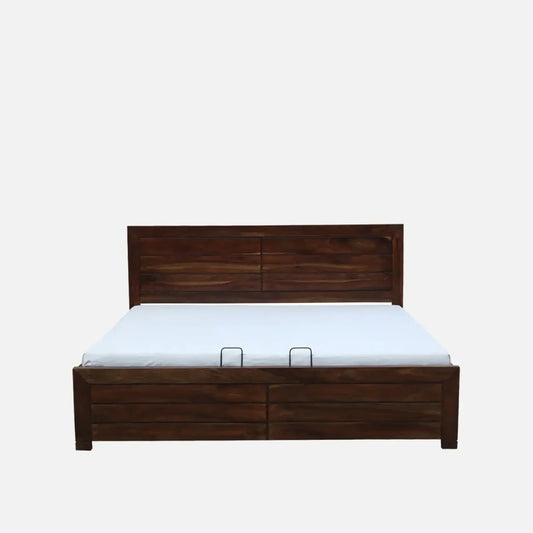 Sheesham Wood Hydraulic Storage Beds