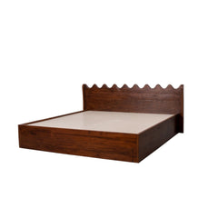 Wood Hydraulic Storage Bed