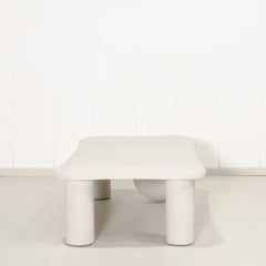 Whitewashed Wooden Modern Coffee Table
