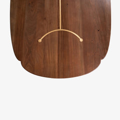 Tatvaacasa Contemporary Oval Solid Wood Dining Table